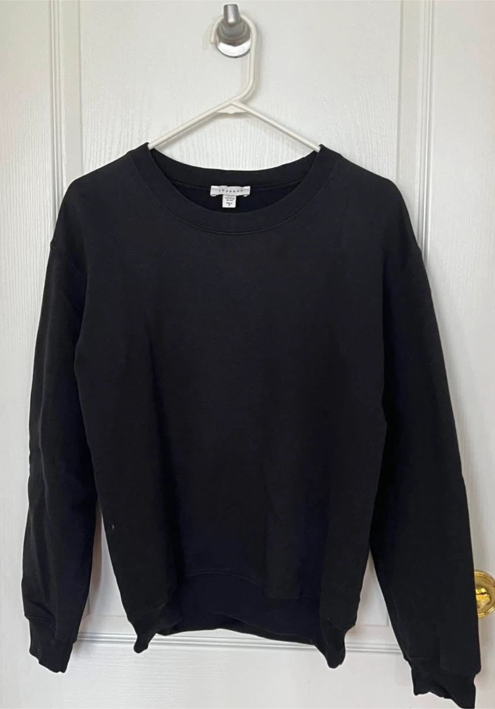 Black Topshop Crewneck Sweatshirt