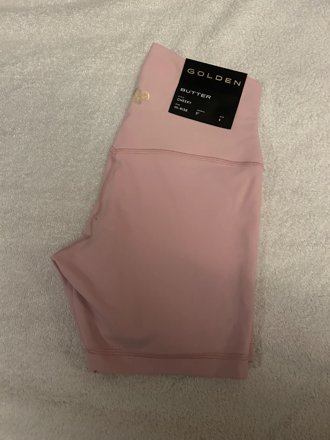Aritzia Golden Butter Cheeky Hi-Rise Shorts Size 4 - photo 2