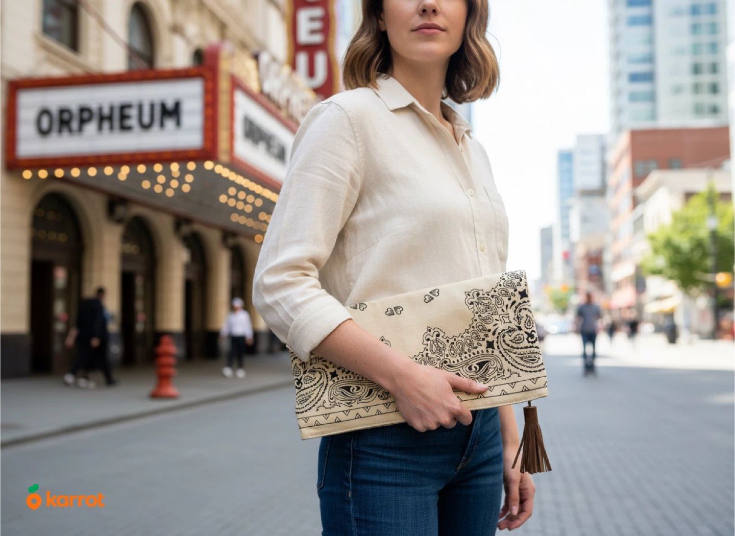 ✨Unique Bandana Print Clutch