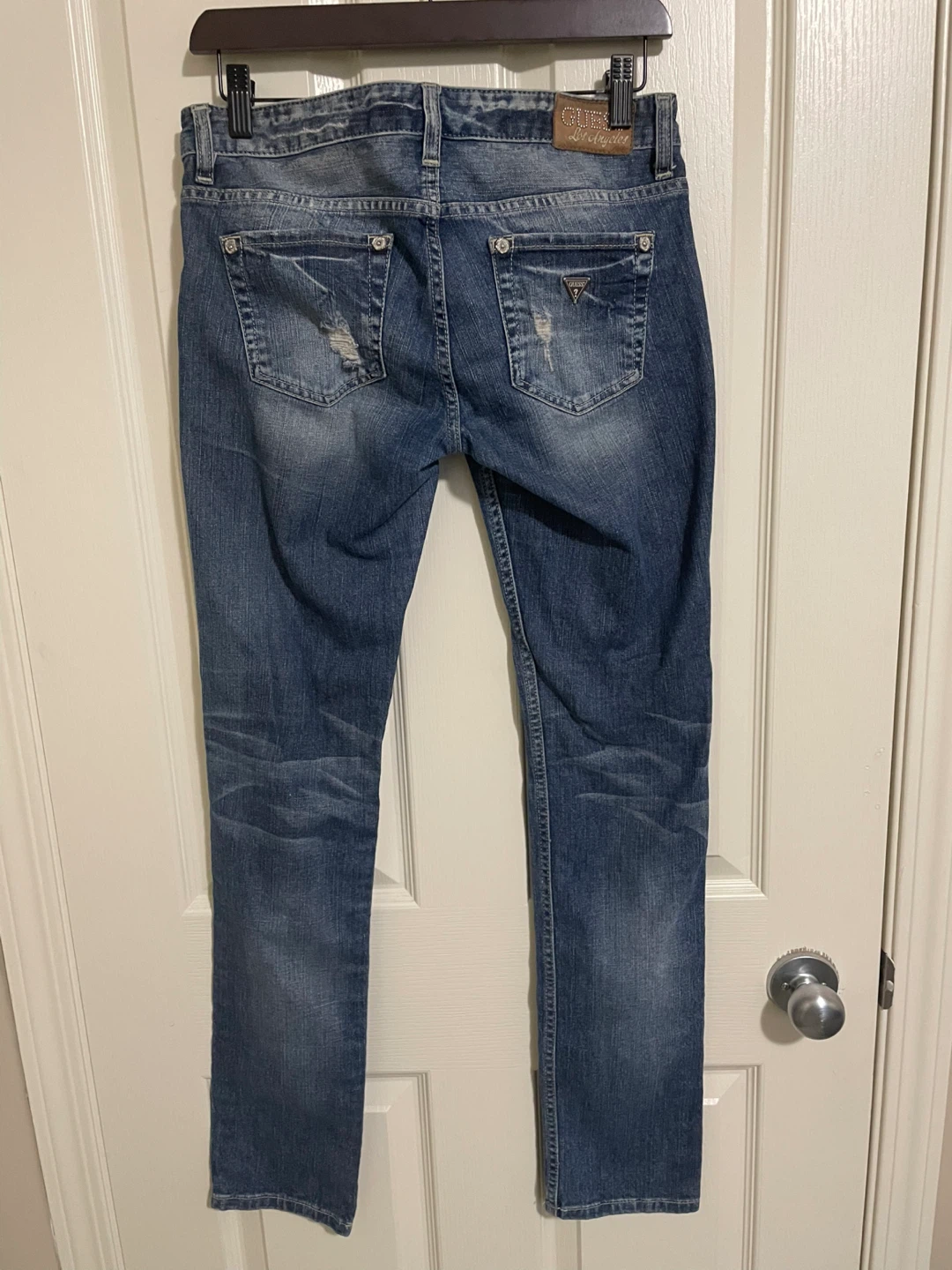 GUESS Jeans Distressed Straight Leg Denim Jeans Size 28 - photo 2