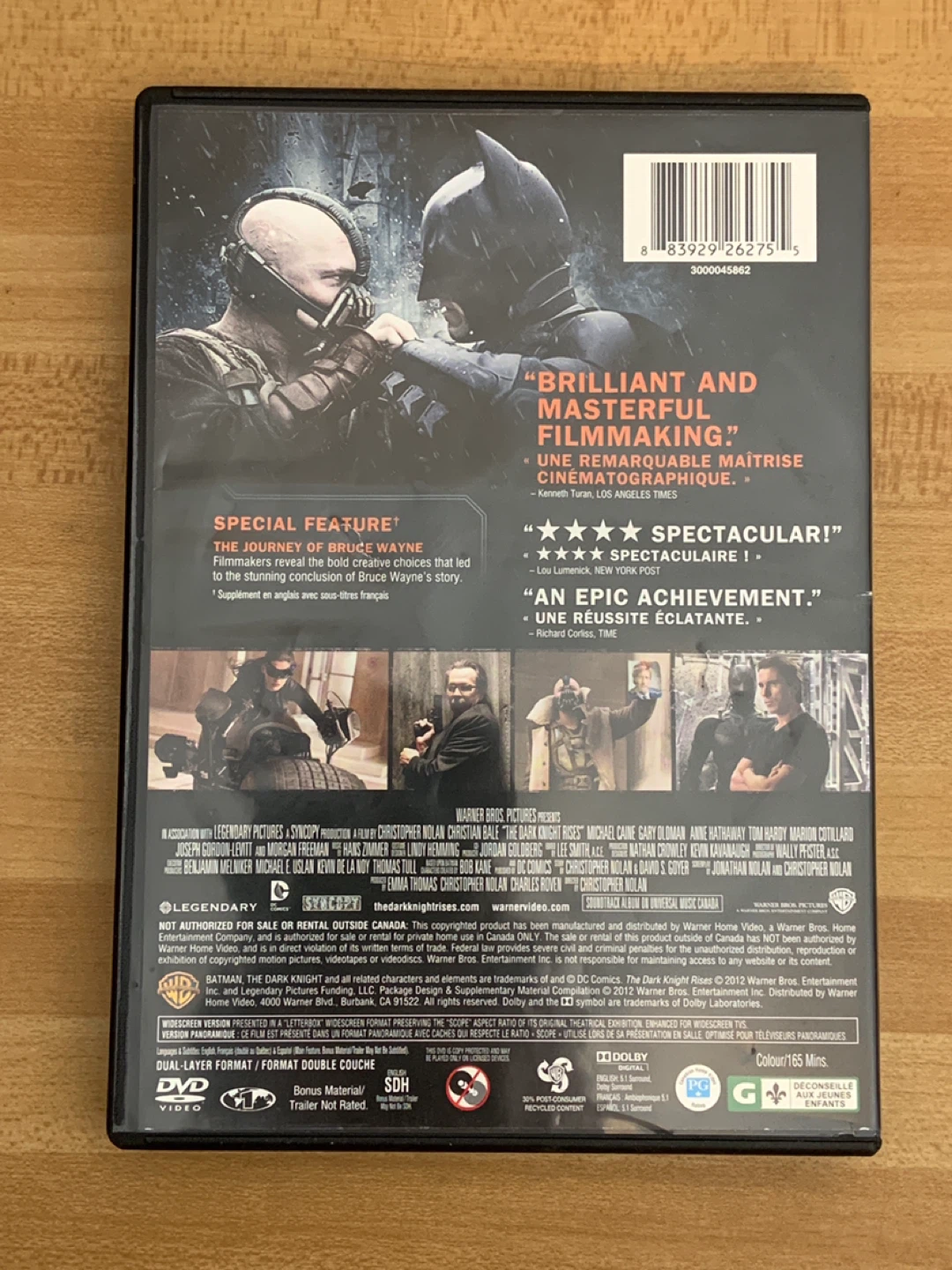 The Dark Knight Rises DVD - photo 2