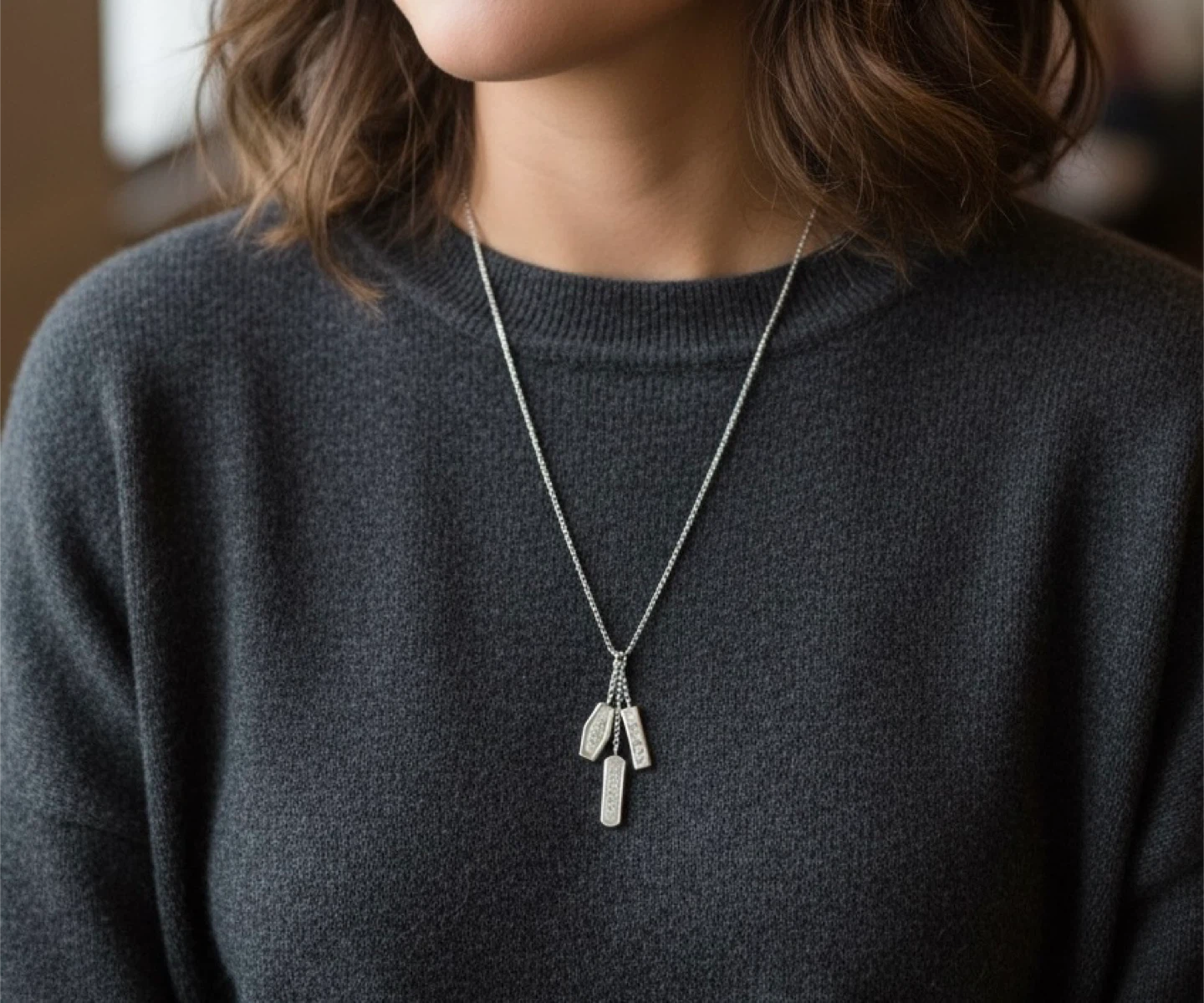 Tiffany & Co. Silver Tag Necklace