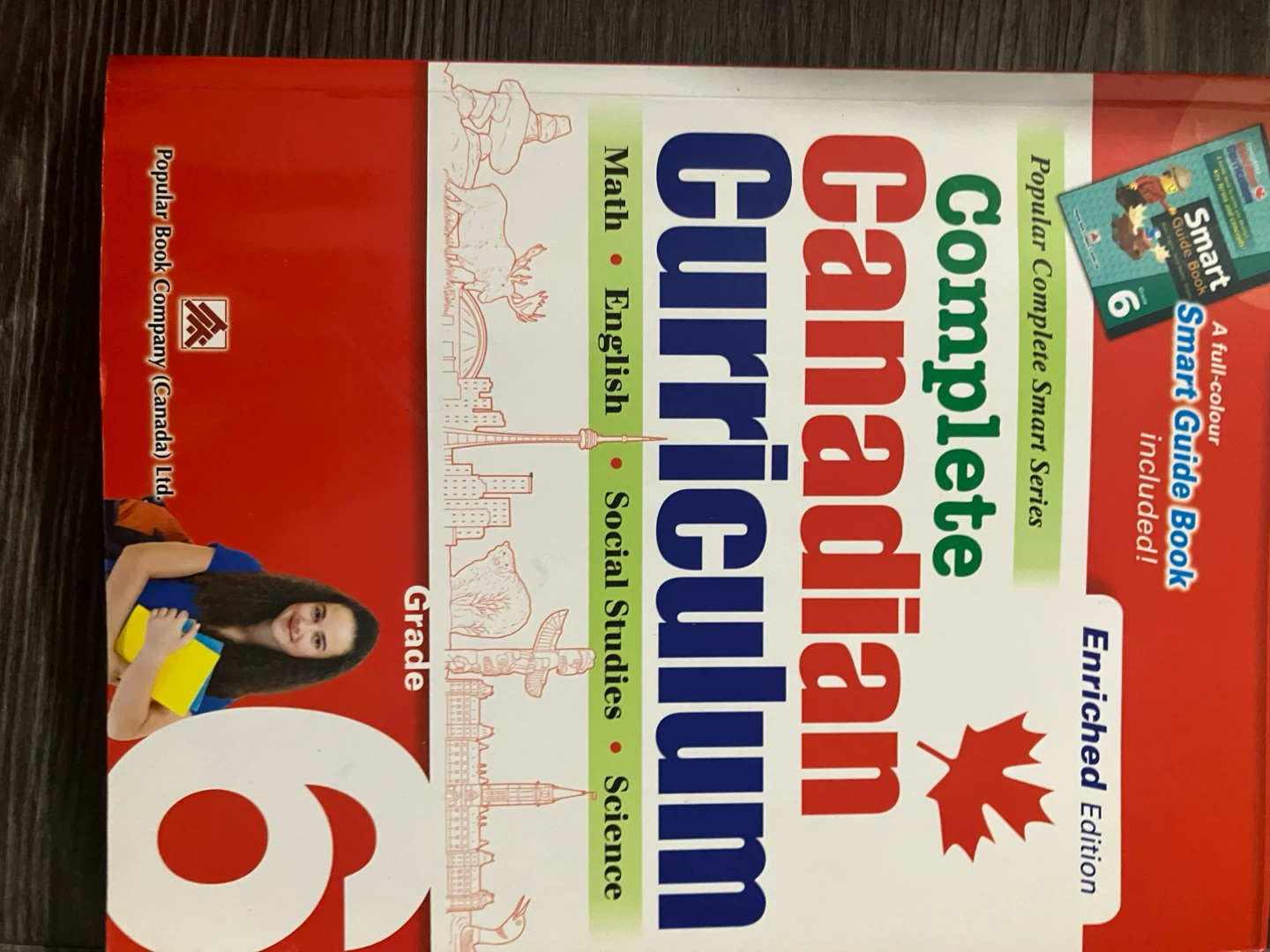Complete Canadian Curriculum Grade 6 Math & English School Book