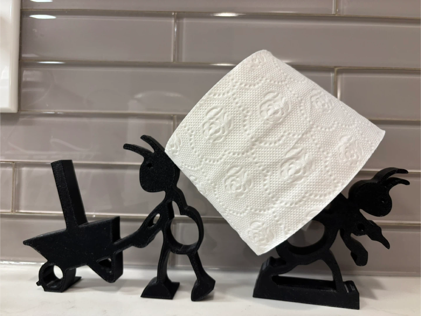 Cute Toilet Paper Holder Stand