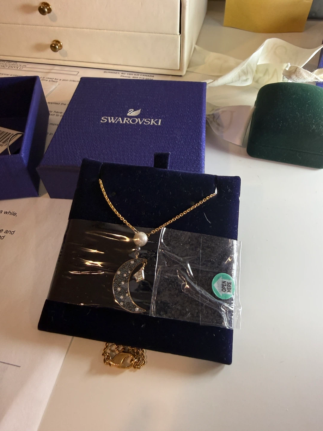 Swarovski Moon and Star Necklace - photo 3