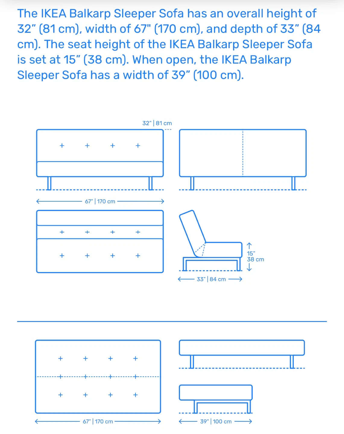 IKEA Balkarp Sleeper Sofa - photo 2