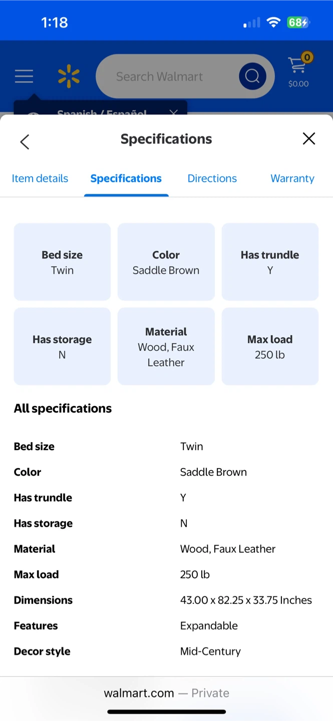 Twin Upholstered Trundle Daybed with Two 6” Mattresses - photo 4