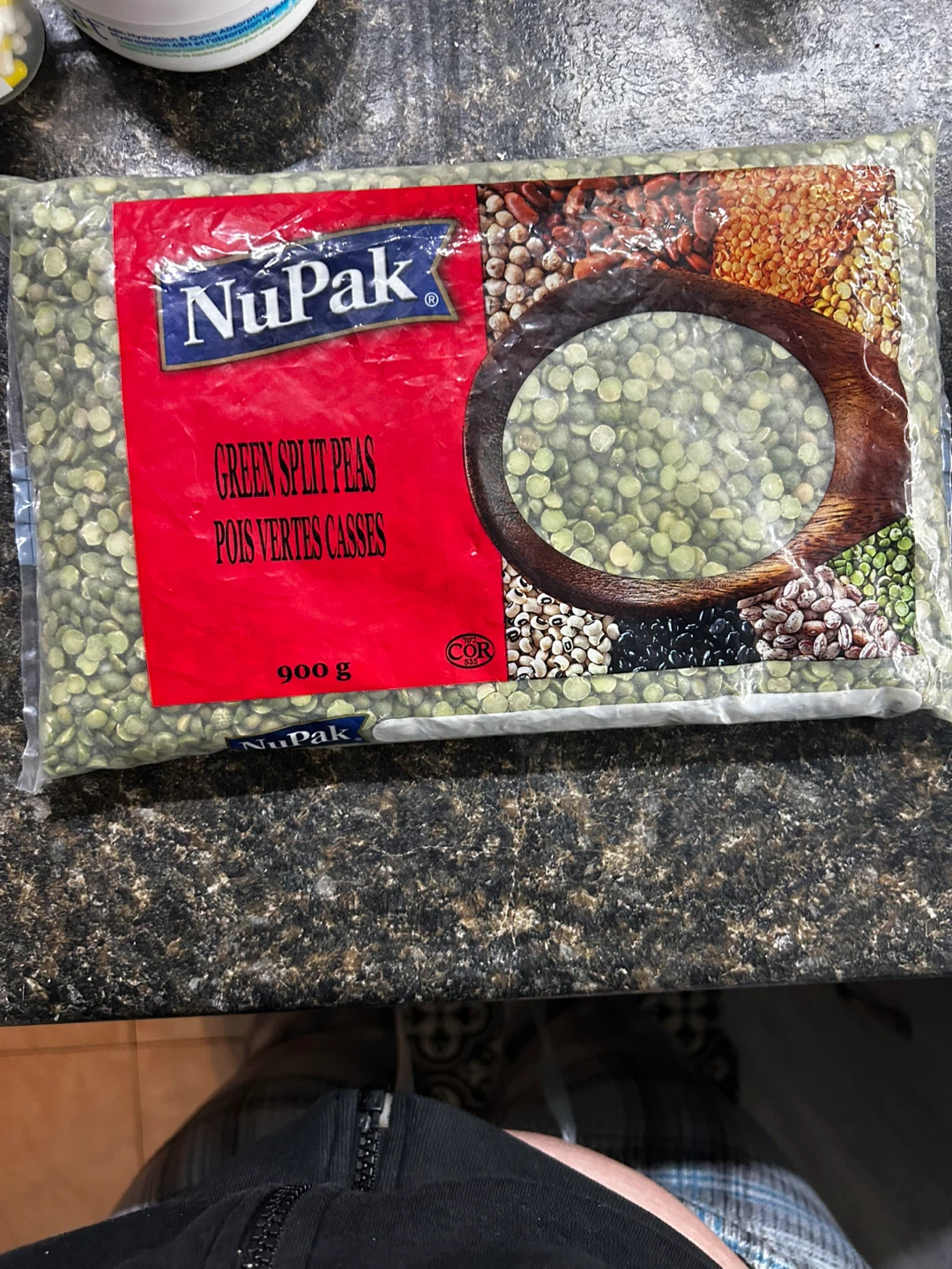 NuPak Green Split Peas - 900g #freecycle