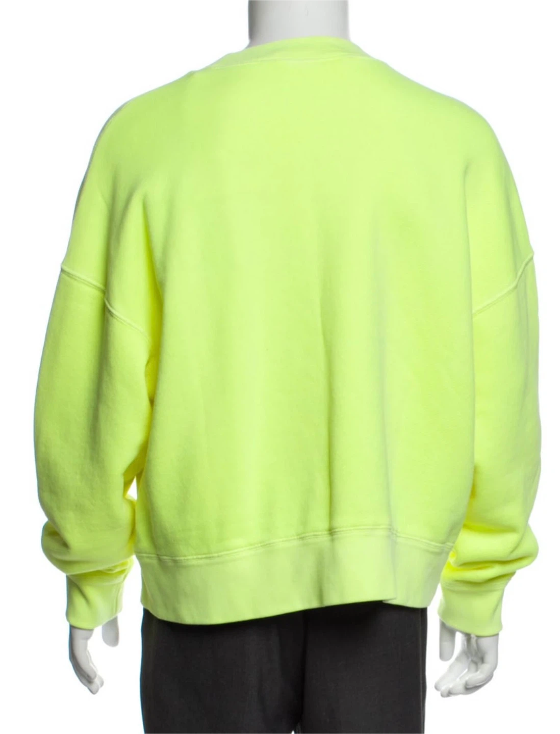 Palm Angels Neon Yellow Star Crewneck Sweatshirt - photo 3