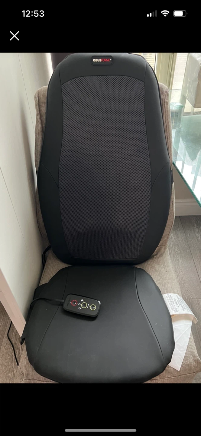 ObusForMe Shiatsu Back Massager with Heat (3 Zones)