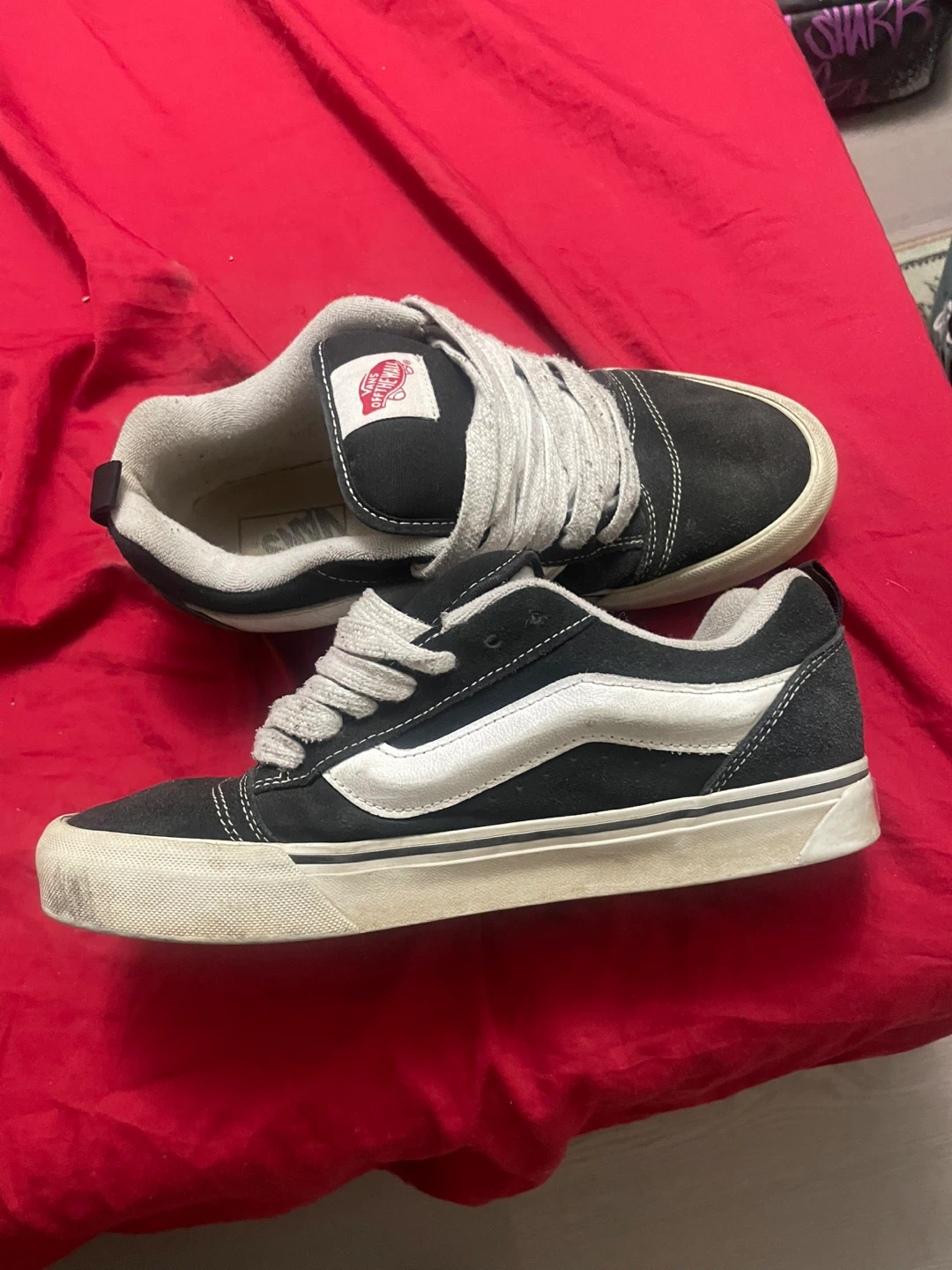 Vans knu Skool Sneakers - Black and White - photo 2
