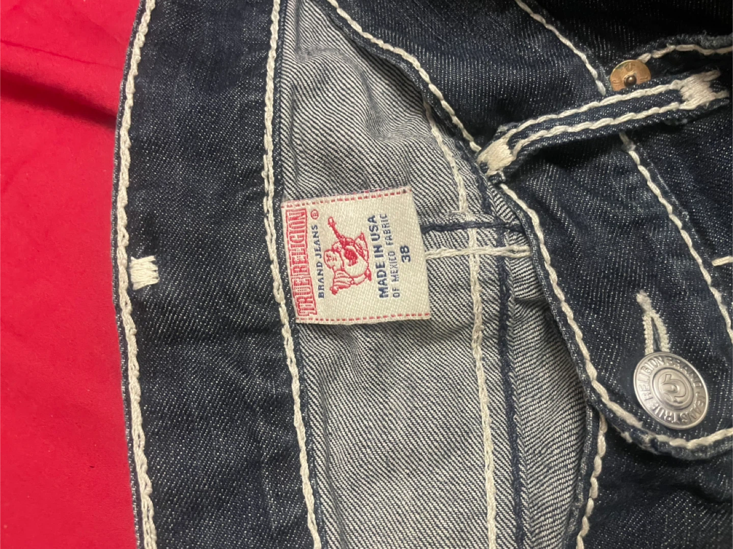 True Religion Straight Section Jeans - Size 38 - photo 3