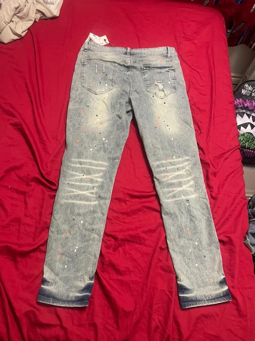 Purple Brand Jeans - Distressed Paint Splatter - photo 2