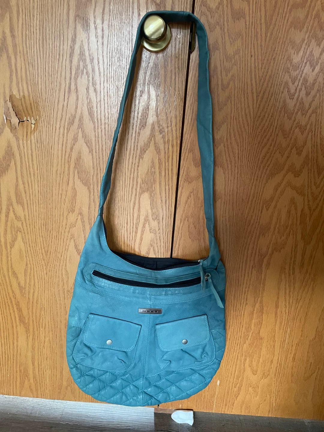 Turquoise Genuine leather purse