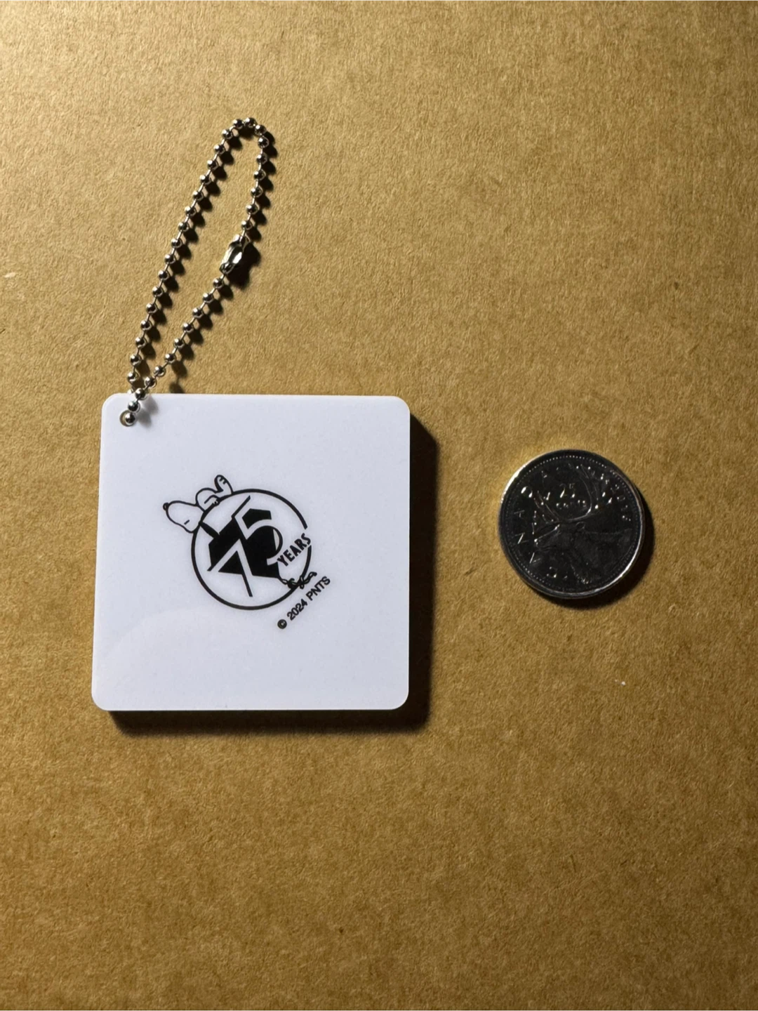 Peanuts Snoopy 75 Years Keychain Charm - photo 2