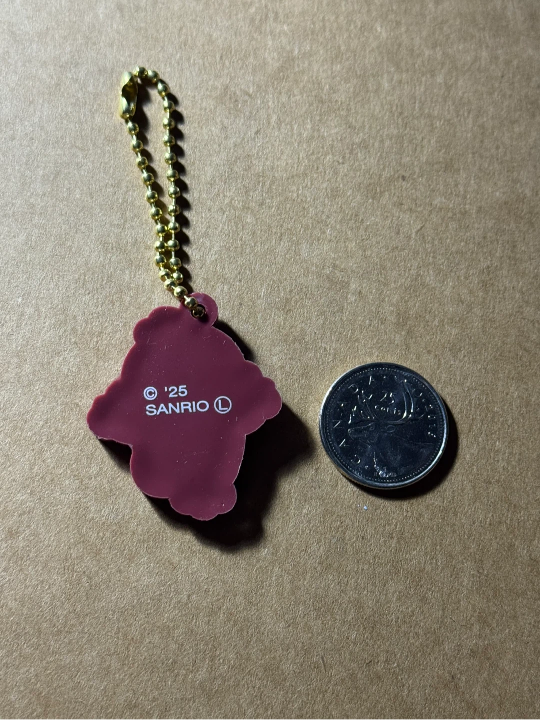 Red Sanrio Hangyodon Rubber Keychain - photo 2