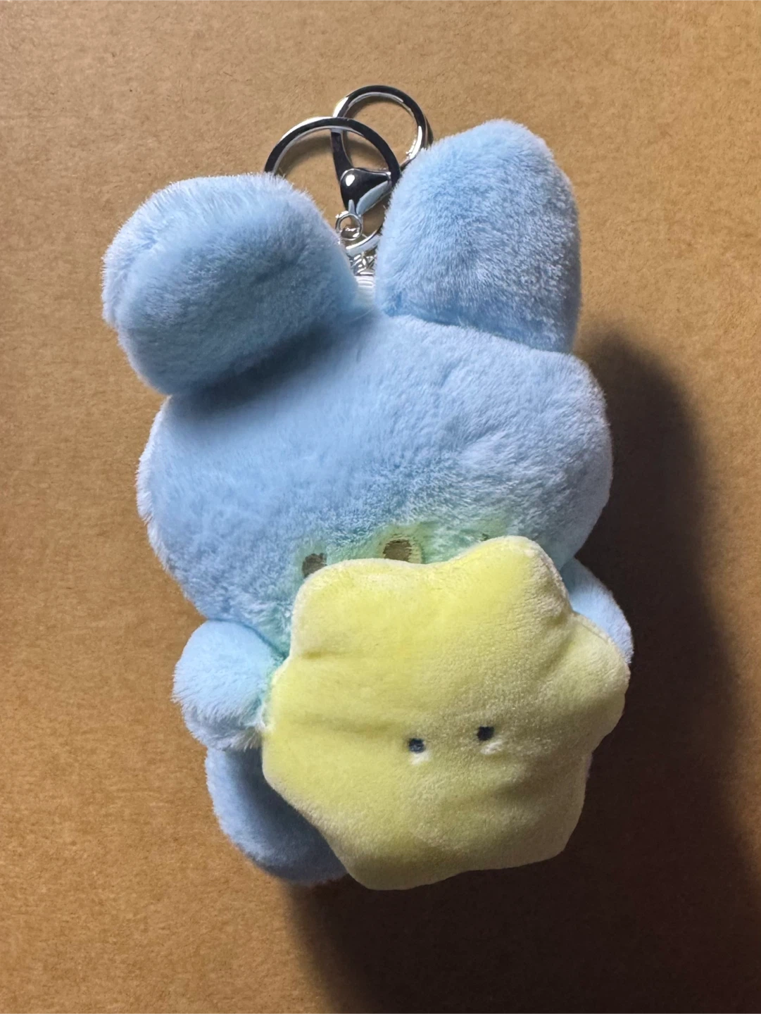 Blue Plush Bunny Keychain
