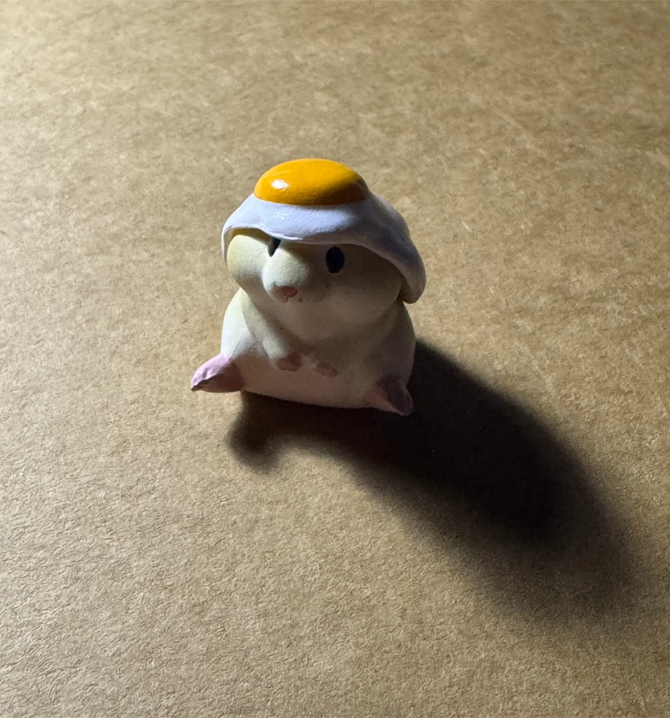 Mini Hamster with Fried Egg Figurine