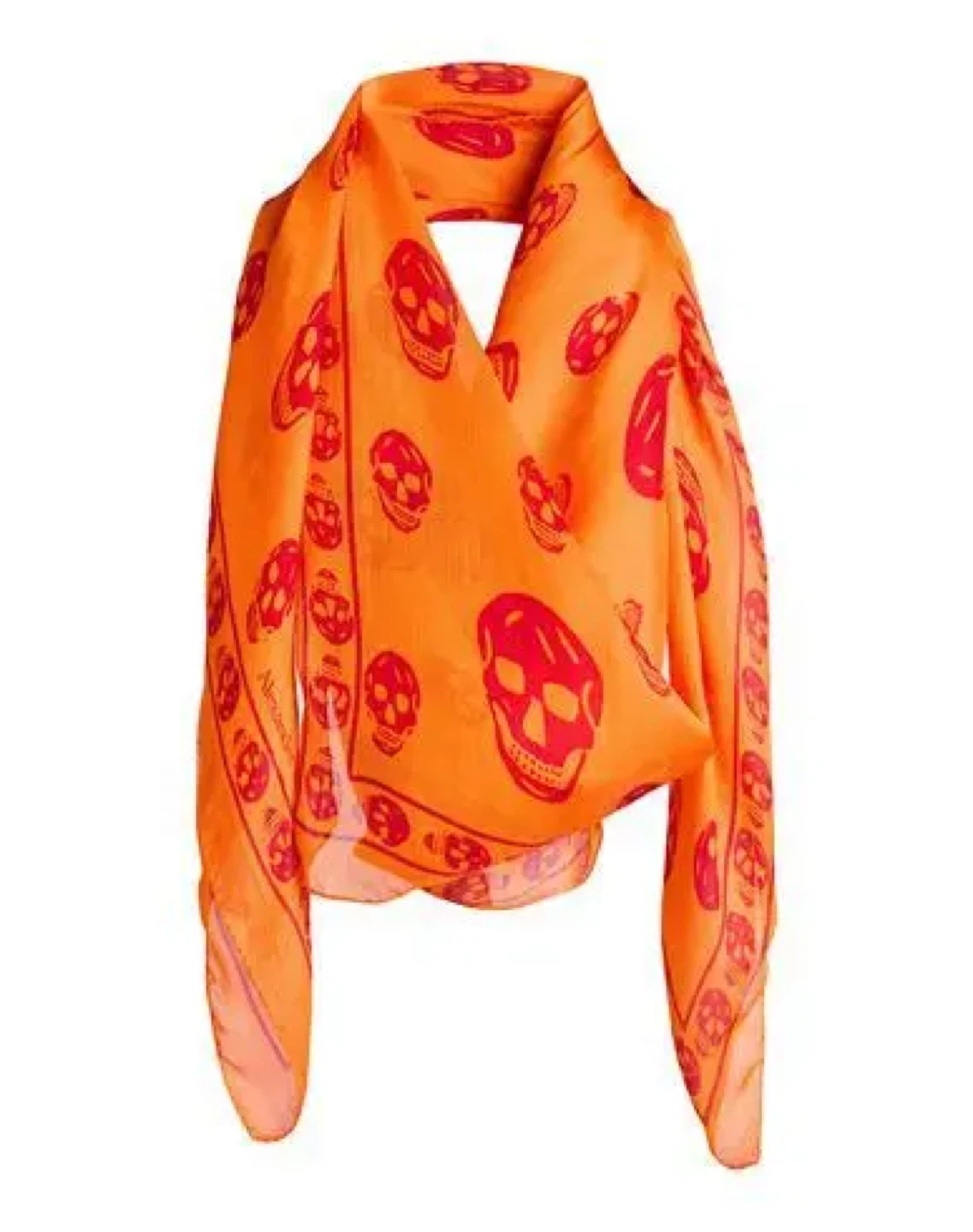 Orange Lady Skull Scarf - photo 5