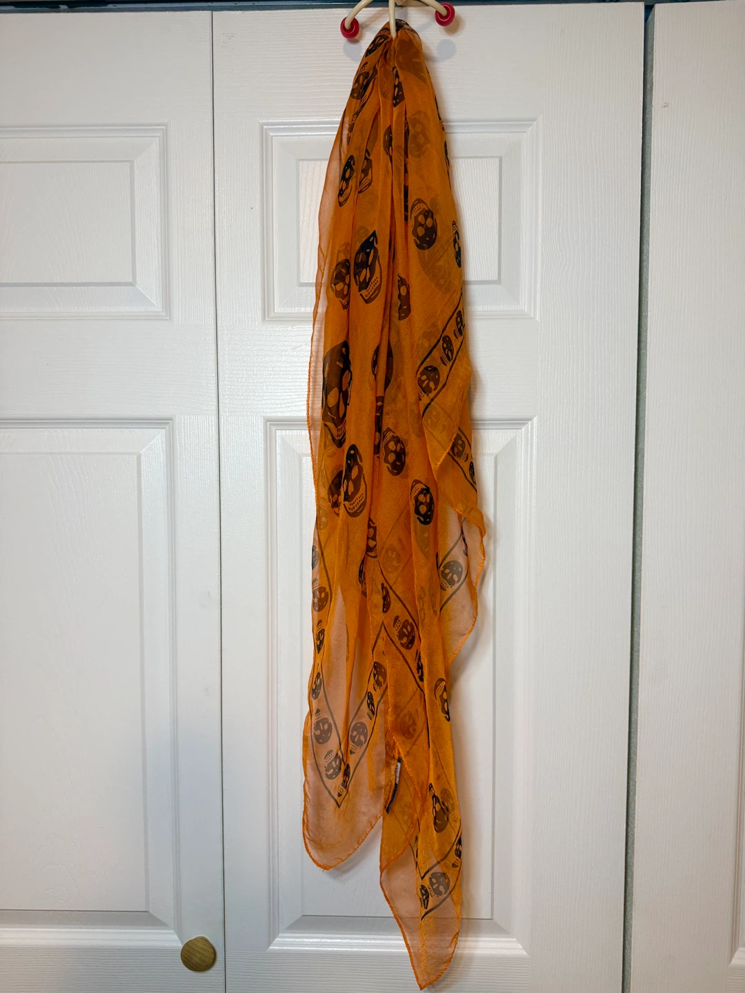 Orange Lady Skull Scarf - photo 3