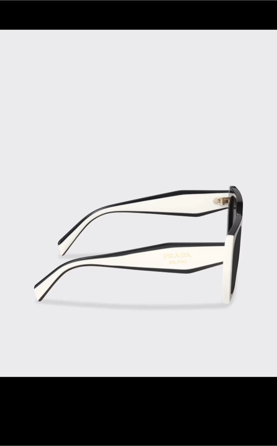 Prada Black and White SPR 15W Women Sunglasses - photo 3