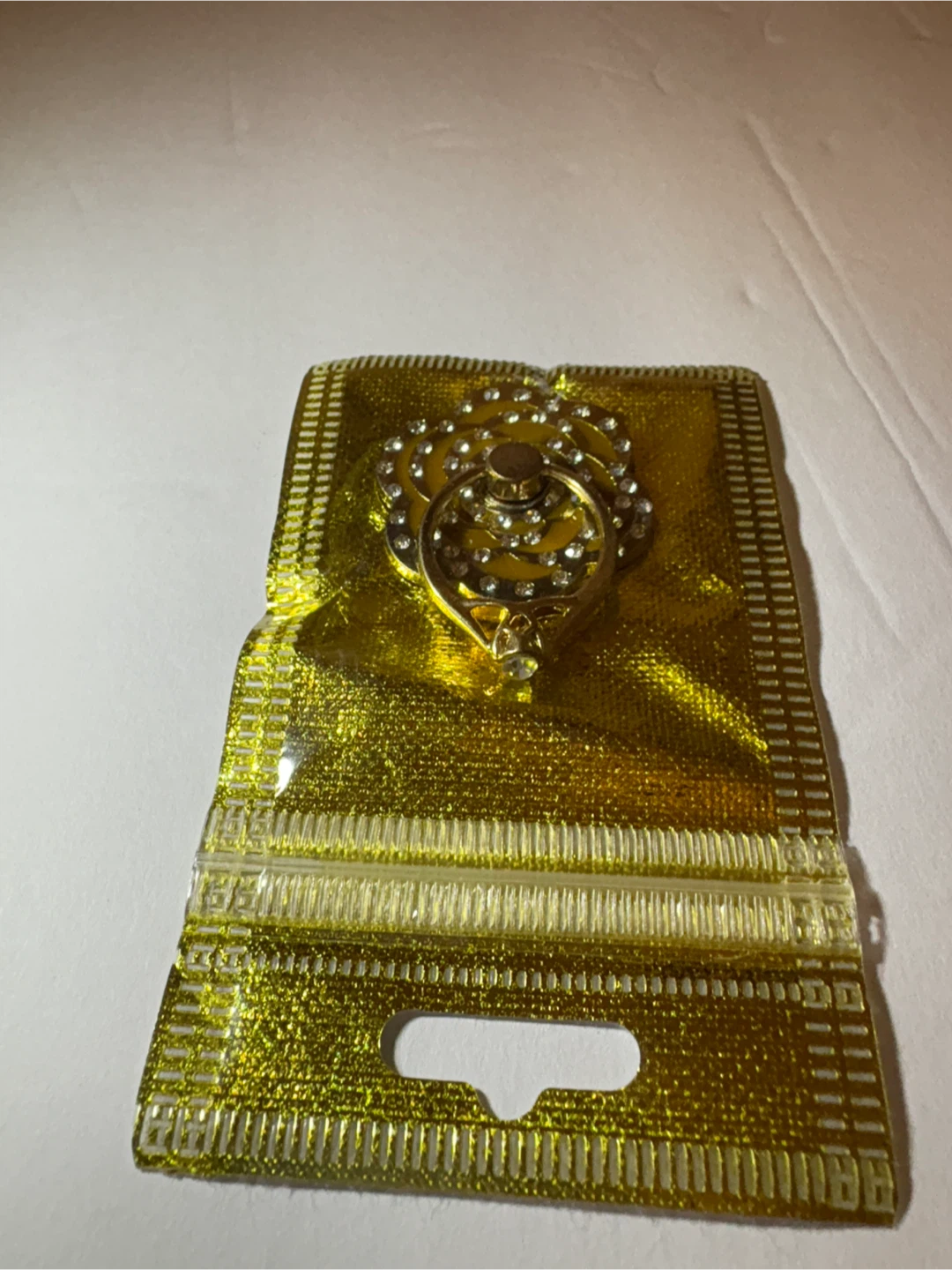 *New* flower phone ring - silver - photo 2