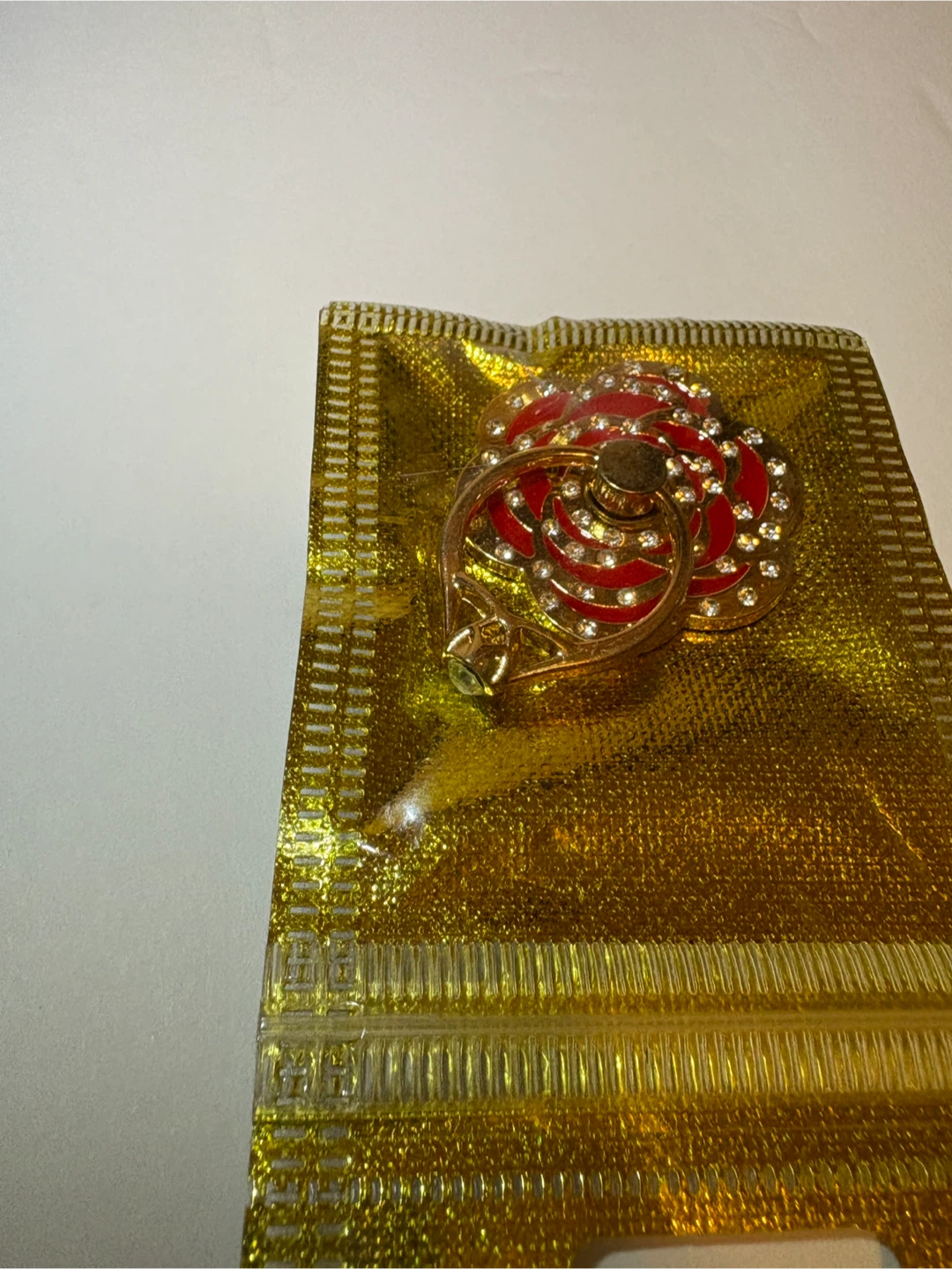 *New* flower phone ring - Red - photo 2