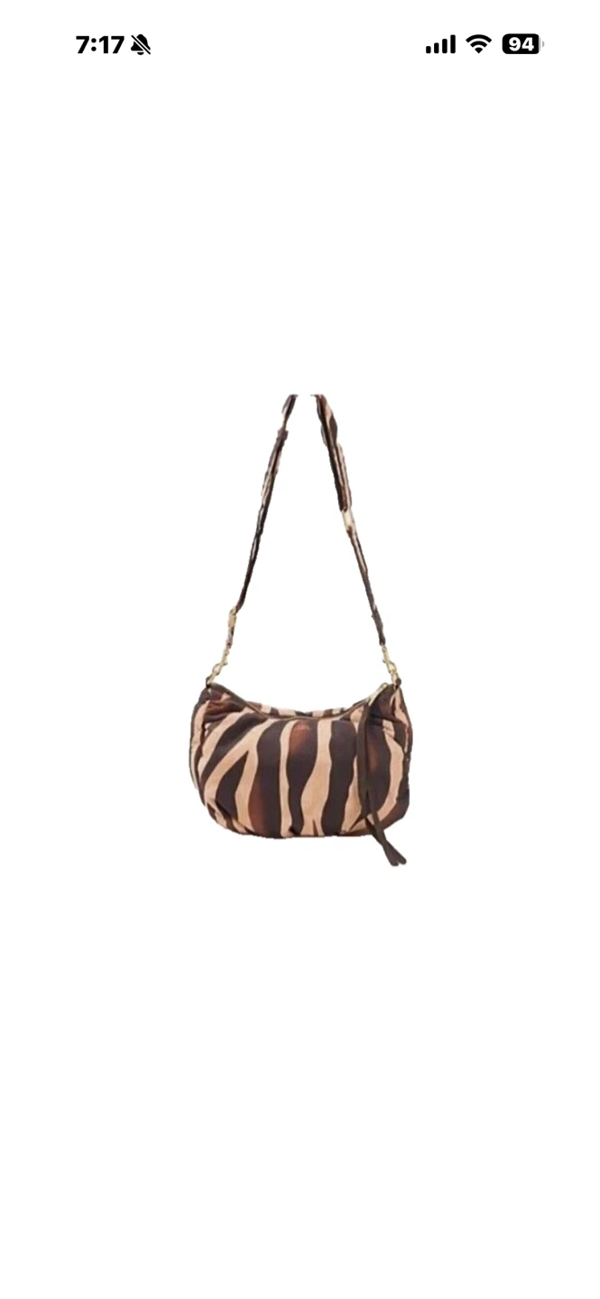 Zebra Print Shoulder Bag