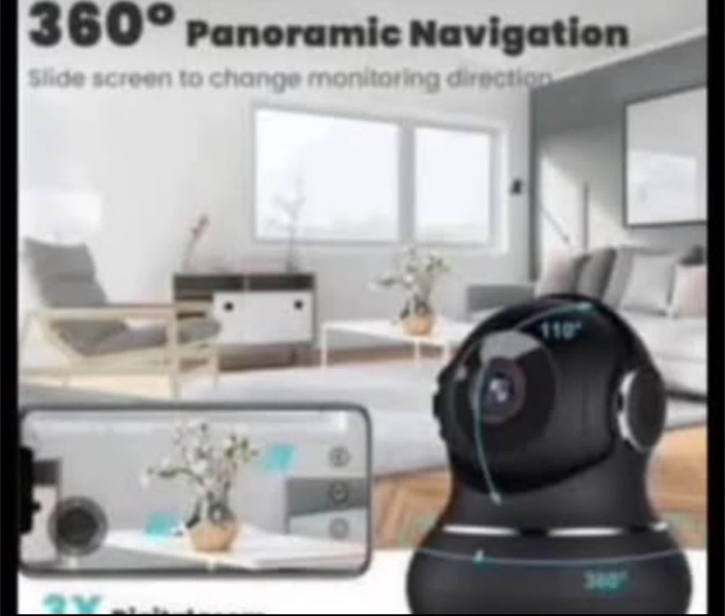 Smart Home Security Camera with Night Vision - photo 2