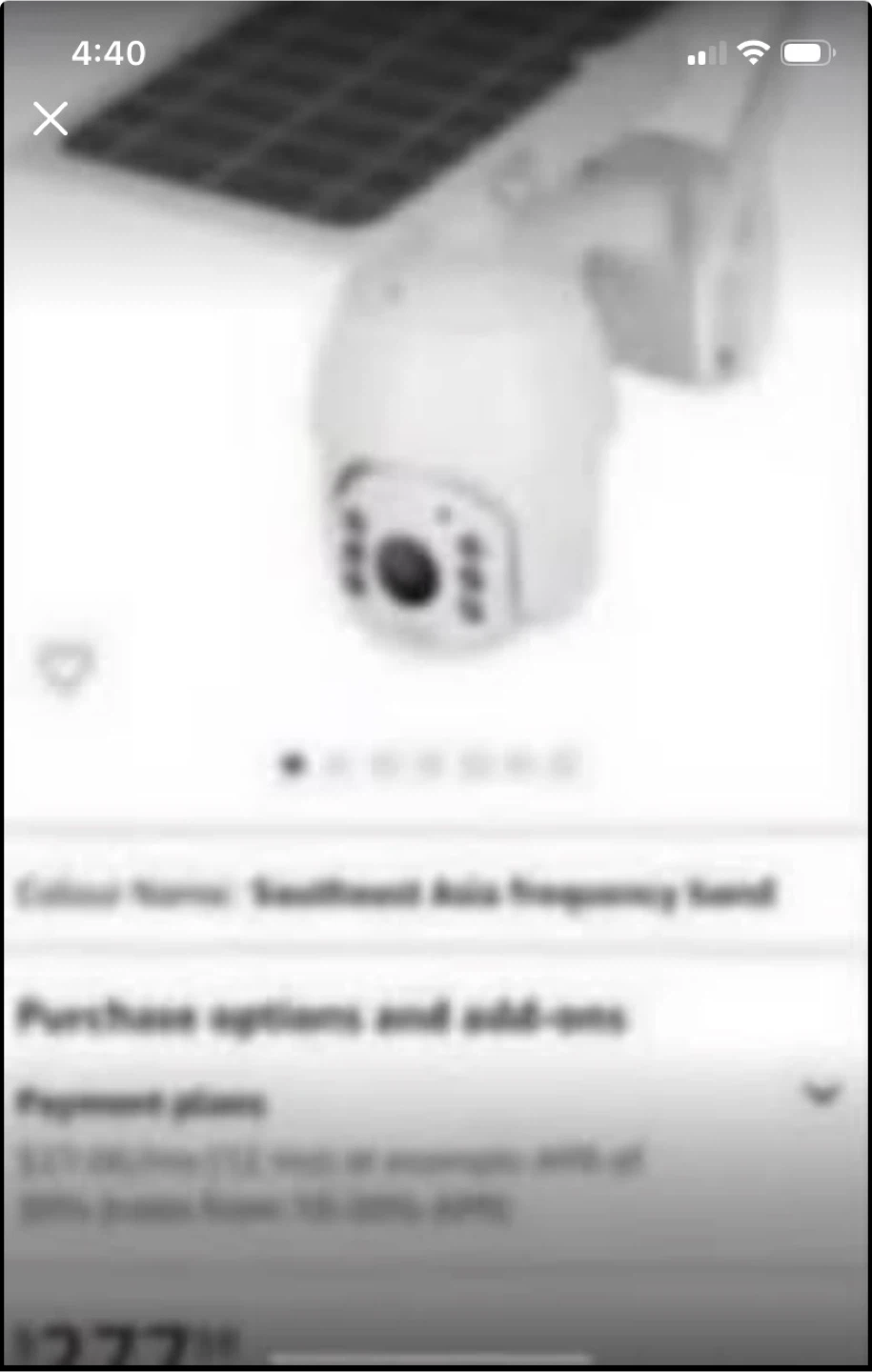 Solar Powered Security Camera with PIR Detection - photo 2