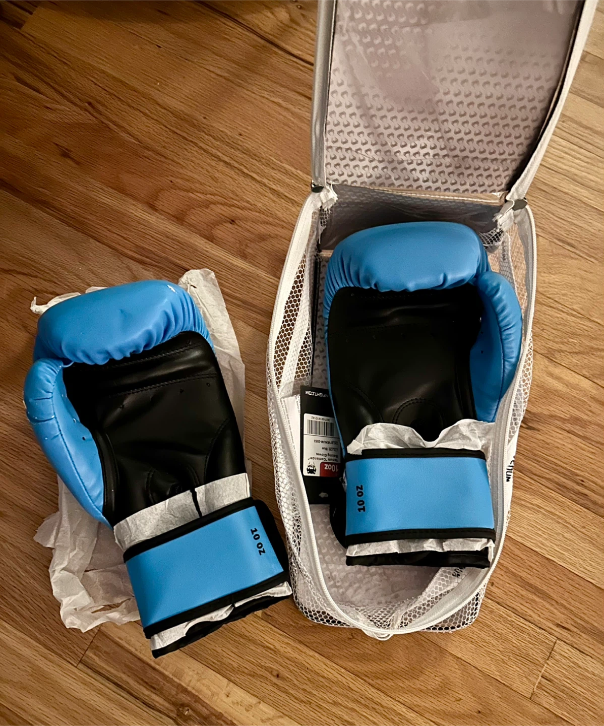 Venum Elite Boxing Gloves - Blue - 10oz - photo 2