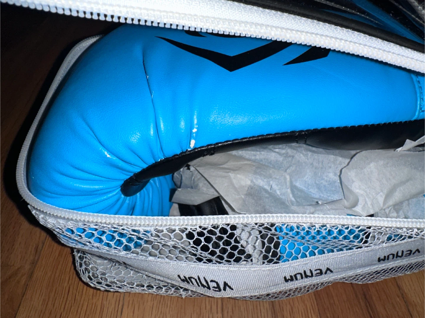 Venum Elite Boxing Gloves - Blue - 10oz - photo 3