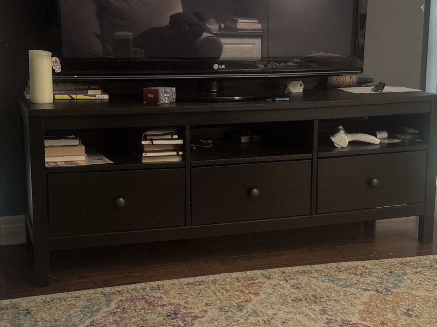 TV table with storage