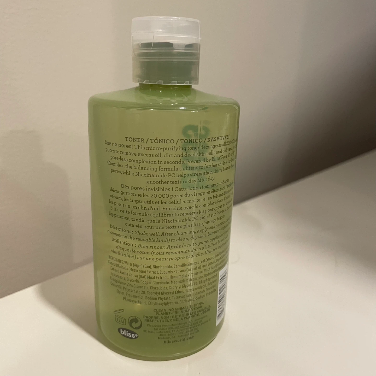 NEW Bliss Niacinamide PC + Pore Vanish™ Micro Purifying Toner - photo 3