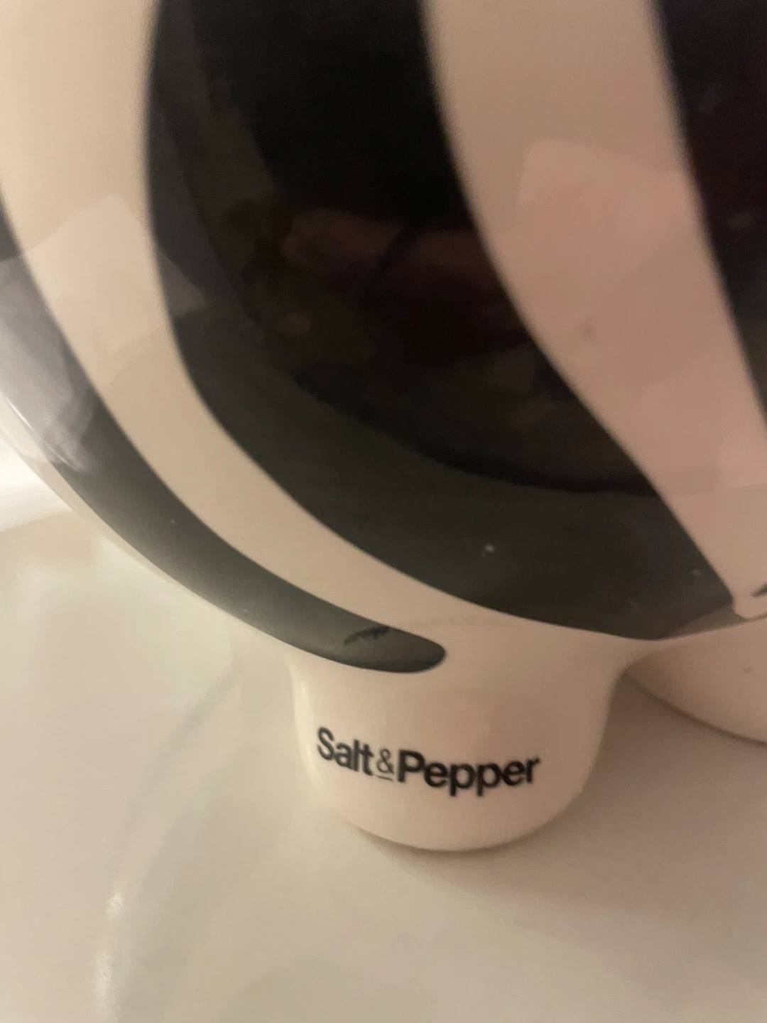 Salt & Pepper Zebra Piggy Bank - photo 3