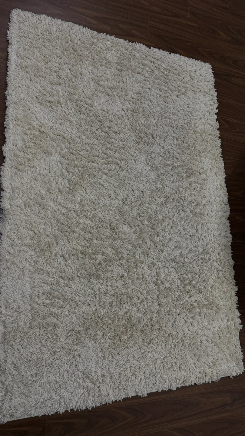 Cream Shaggy Rug