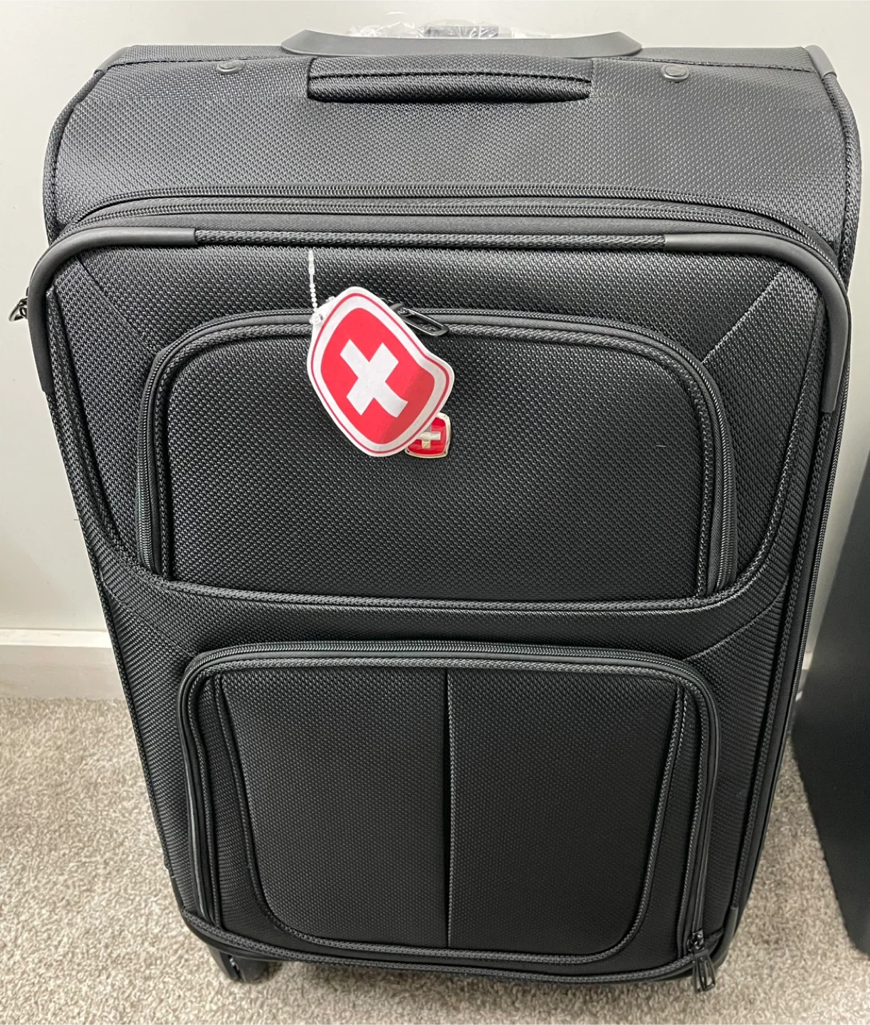 Swiss Gear Black Rolling Suitcase - 25.5"