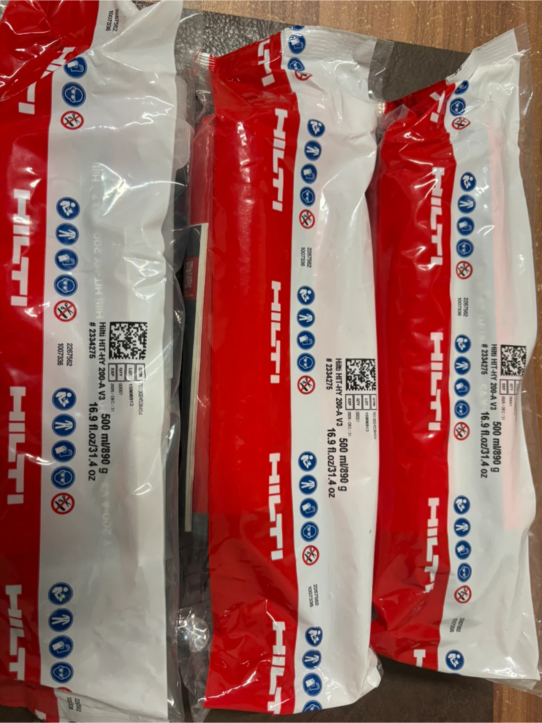 Hilti HIT-HY 200-A V3 Adhesive Cartridges (3-Pack) - photo 3