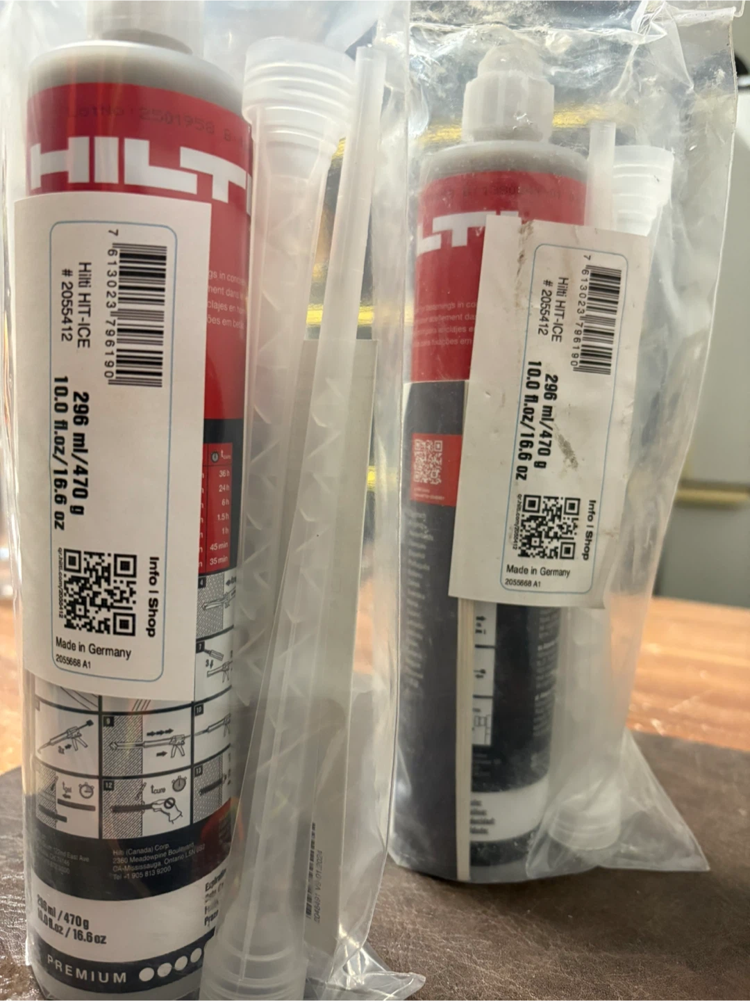 Hilti HIT-ICE Adhesive 296 ml / 470 g - photo 3