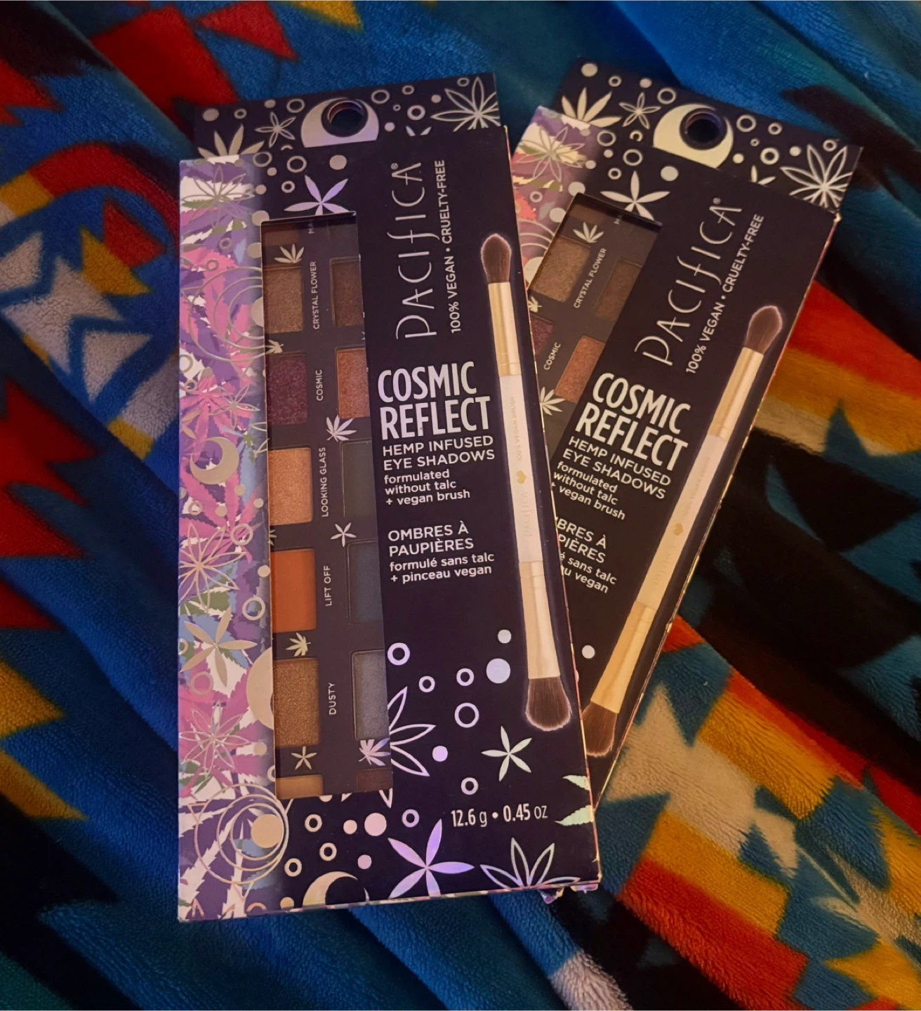 Pacifica Cosmic Reflect HEMP INFUSED Eyeshadow Palette + Brush