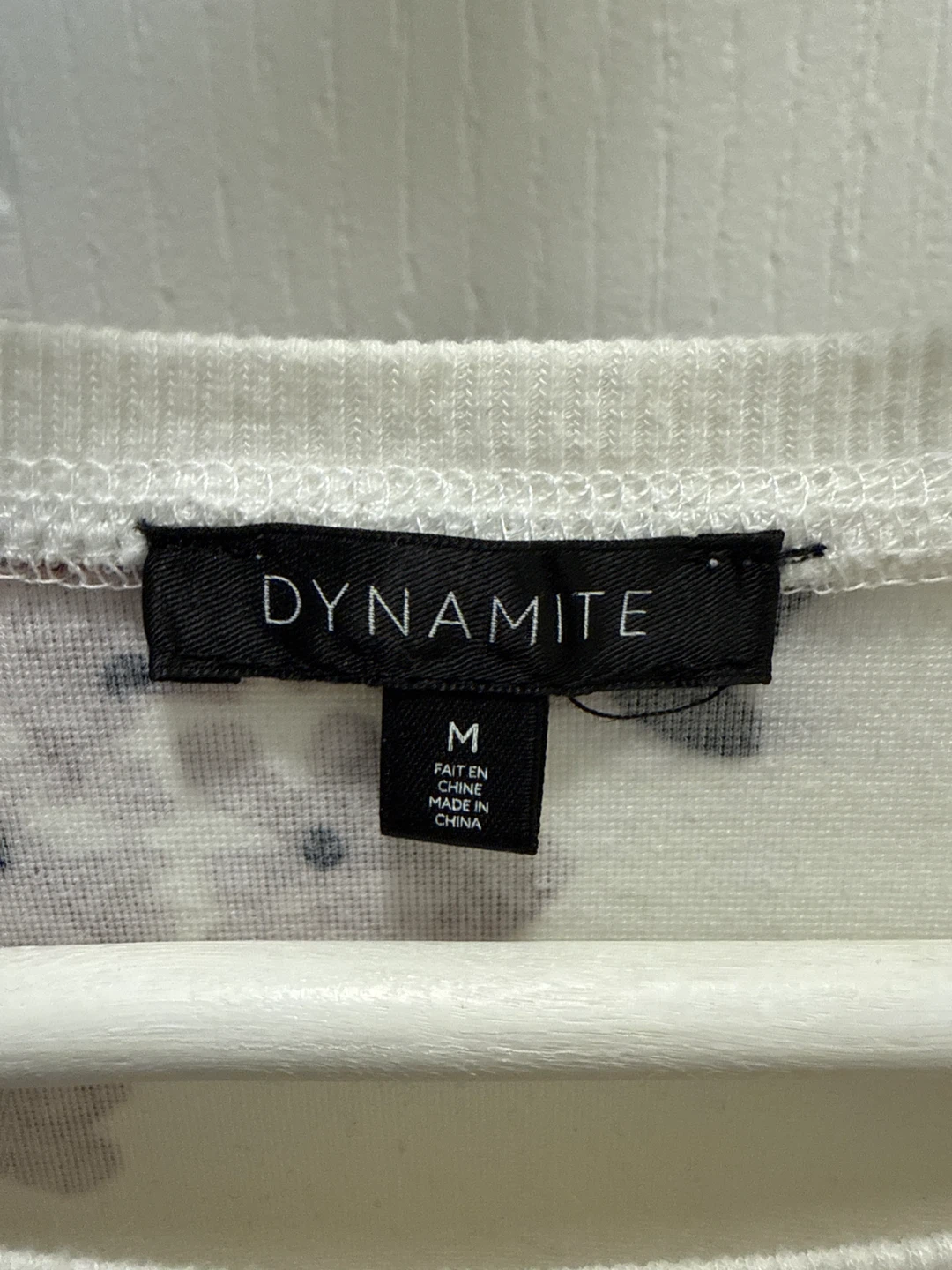 Dynamite White Floral Crewneck Sweatshirt - Size M - photo 2