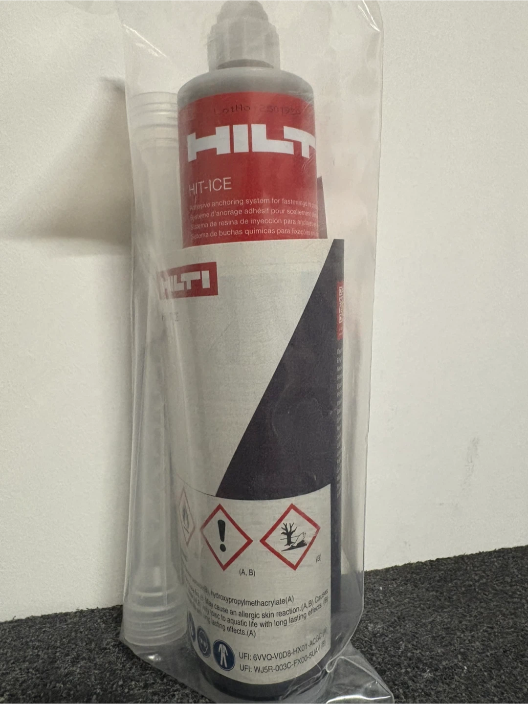 Hilti HIT-ICE Adhesive Anchor 10oz / 300ml
