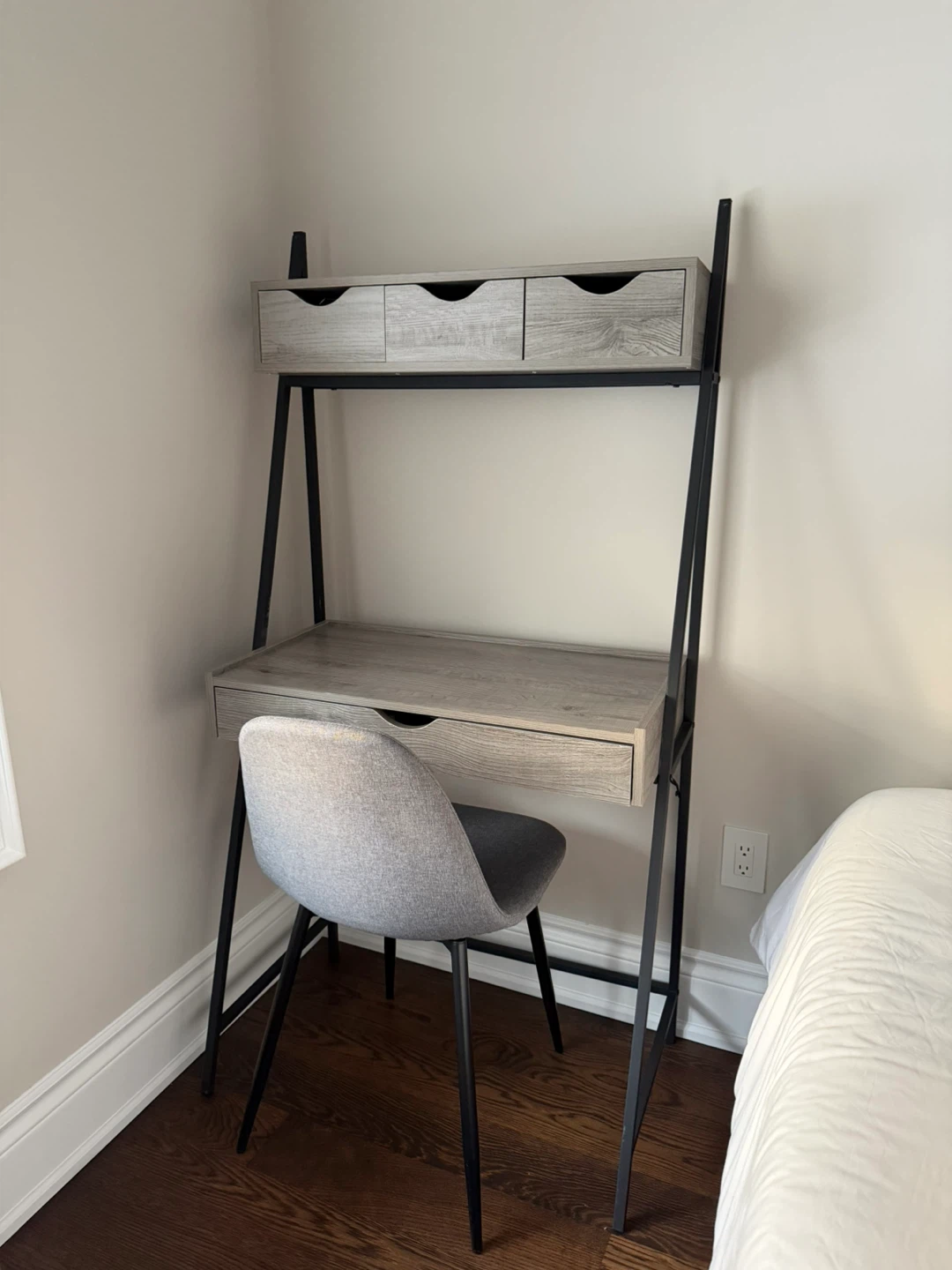 Ladder Desk with Drawers & Chair - photo 4
