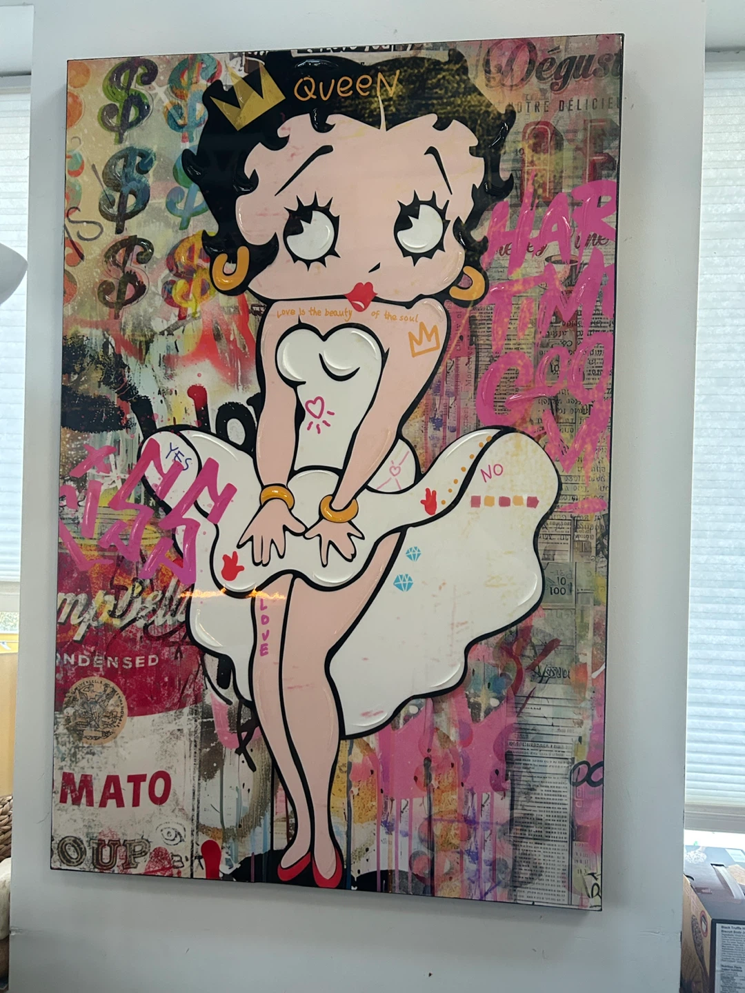 Vintage Betty Boop Marilyn Monroe Art Print (32x48) - photo 2
