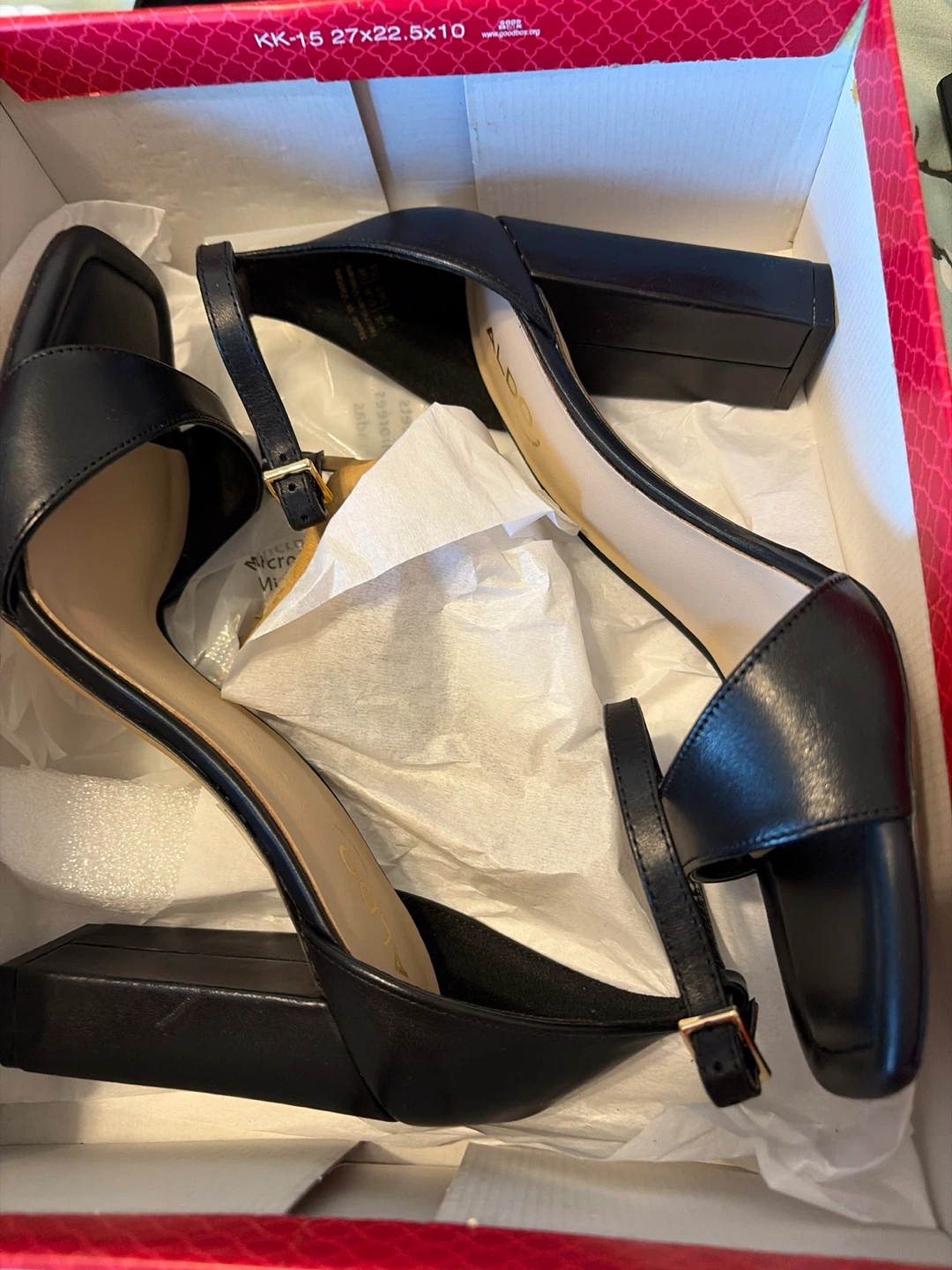 ALDO Black Heeled Sandals Size 8
