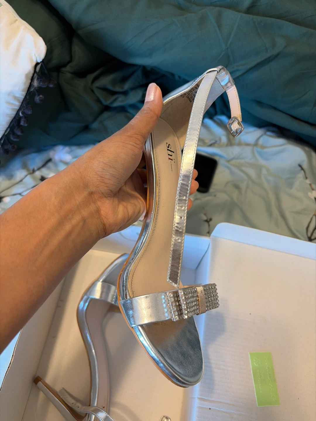 Silver Heels Size 8M - photo 4