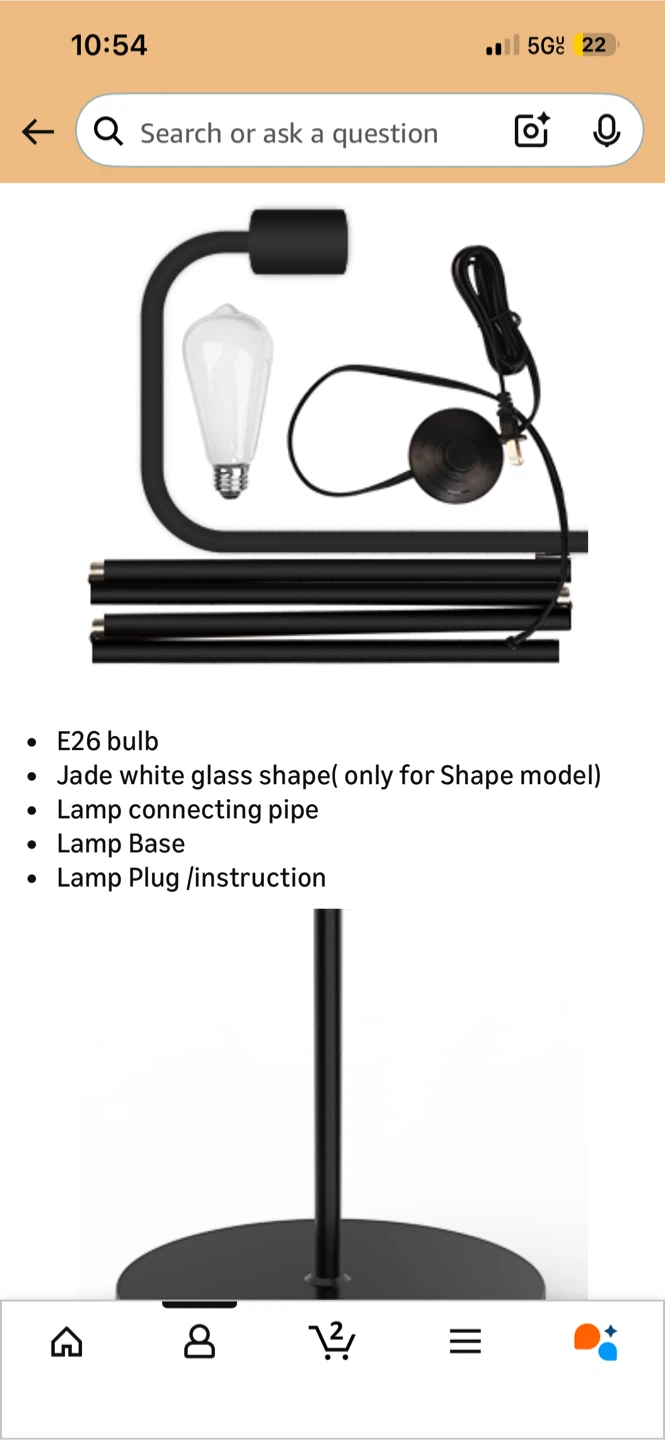 ($10 before Feb 25th)PAZZO LED Floor Lamp - Black - photo 4