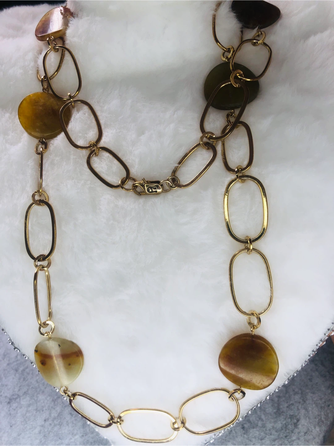 Vintage Etienne Aigner Gold Toned Long Chain Necklace - photo 3