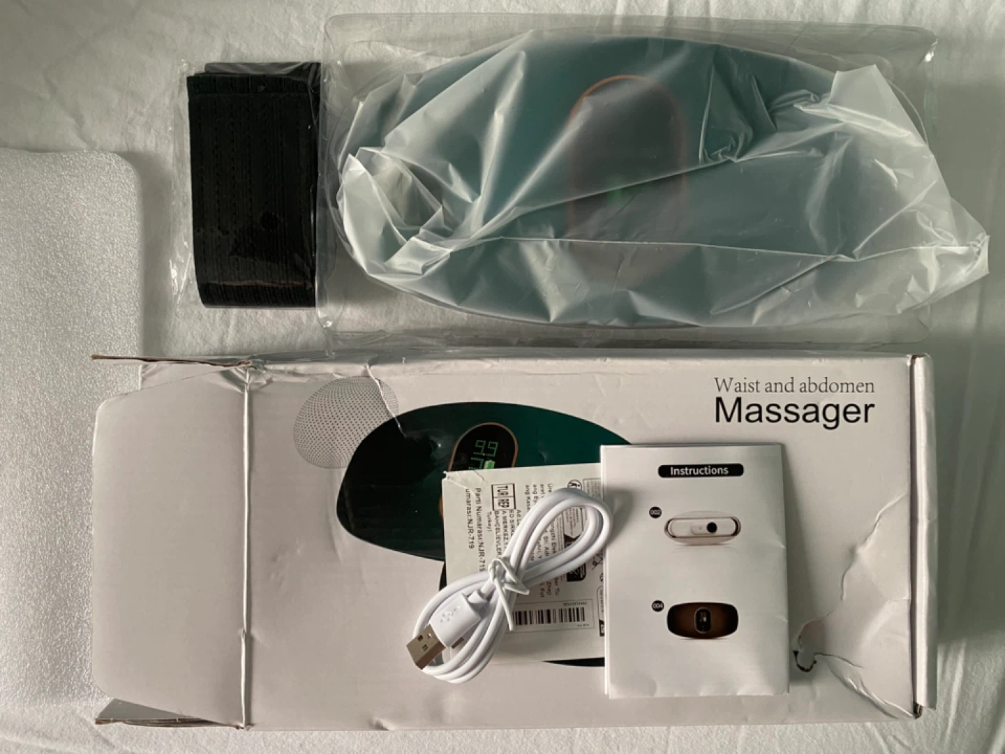 Waist and Abdomen Massager - Green - photo 2