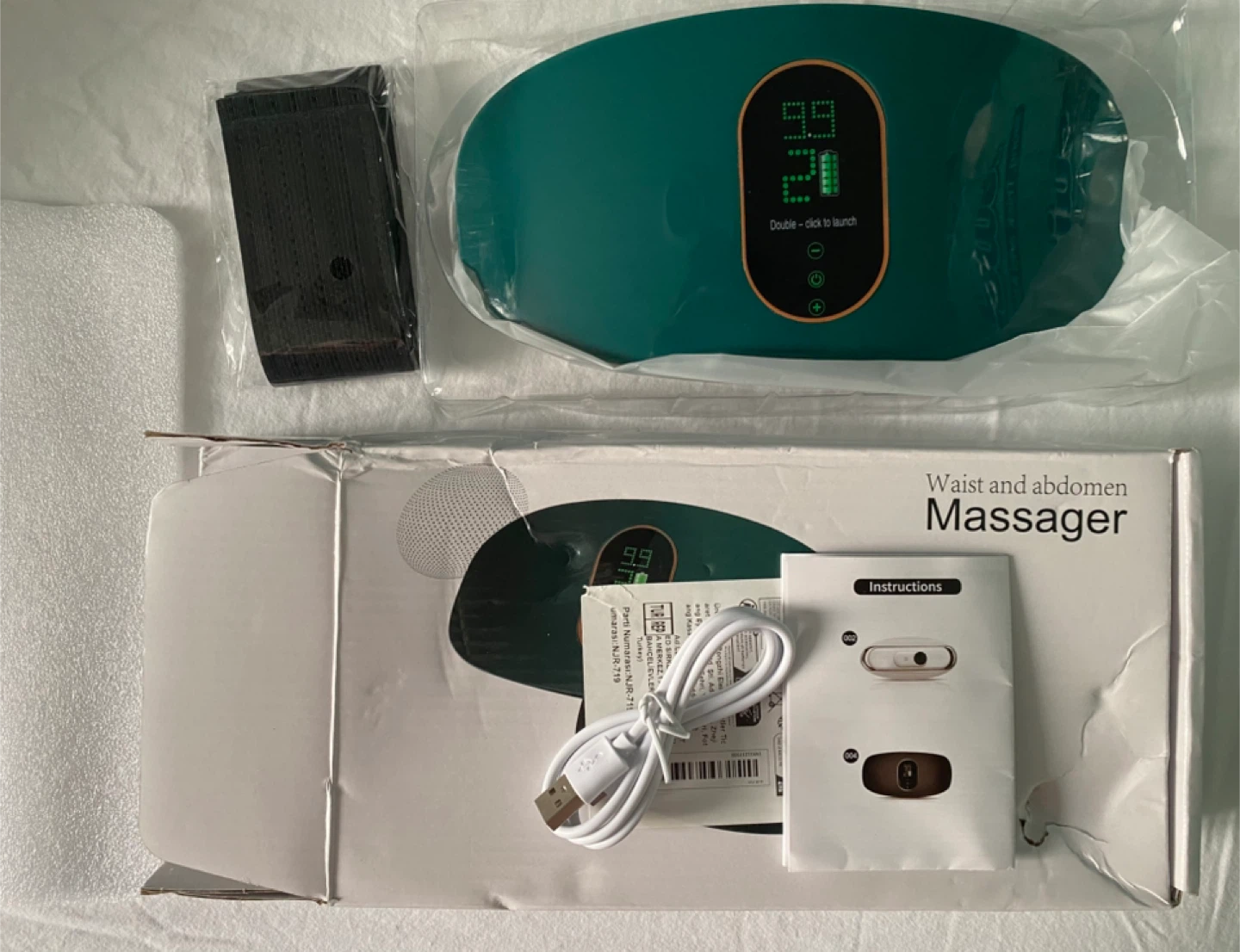 Waist and Abdomen Massager - Green - photo 3